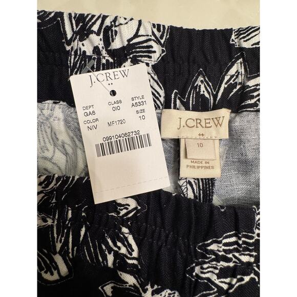 NWT - J.Crew Black & White Printed Shorts - Size 10 - Picture 3 of 3